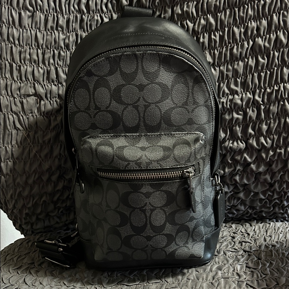 Coach Black and Gray Westpack Backpack